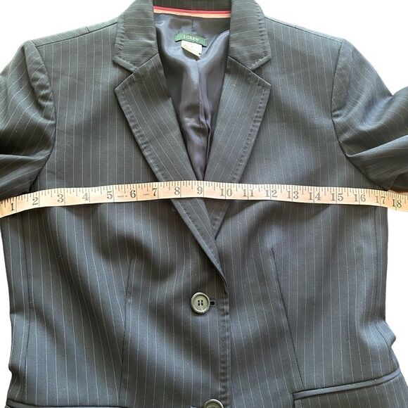 J. Cree | Striped Wool Blazer, Size 2 - Picture 8 of 10